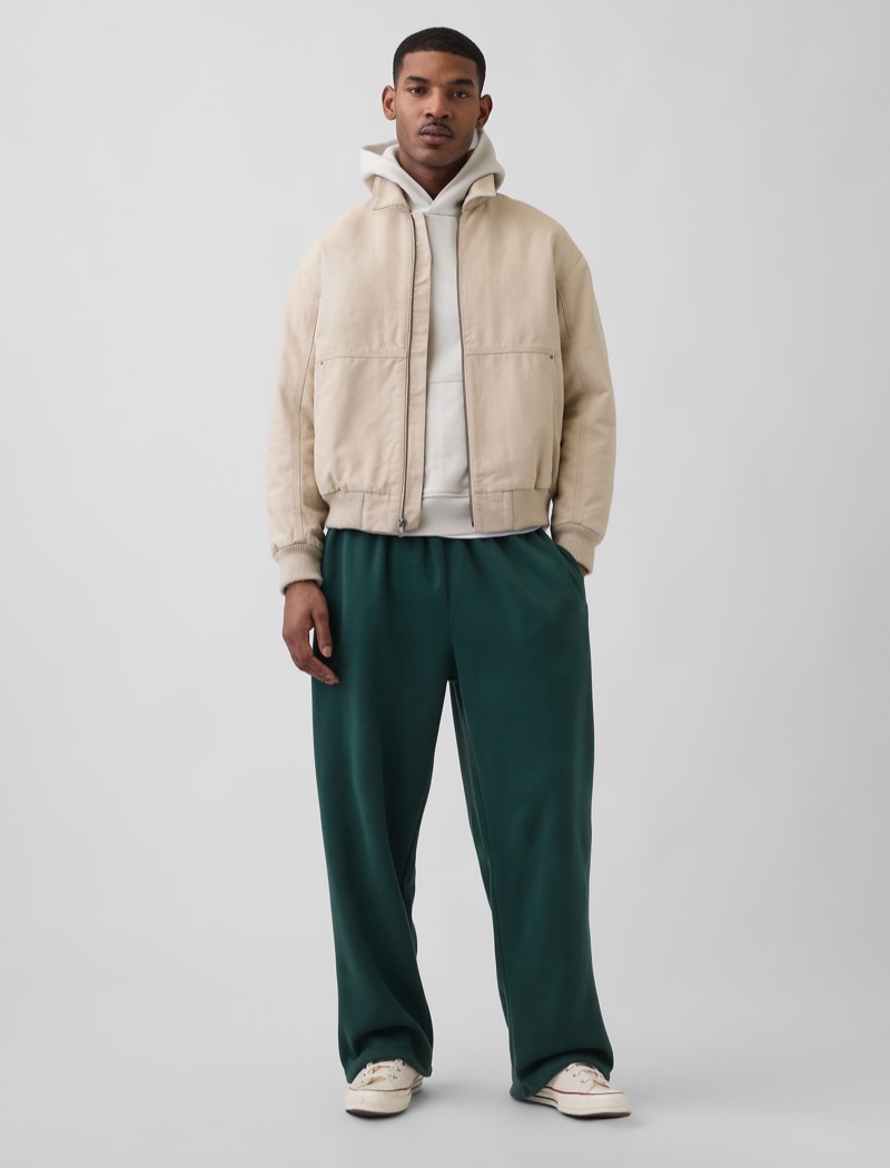 Gap Joggers Bomber Jacket Outfit