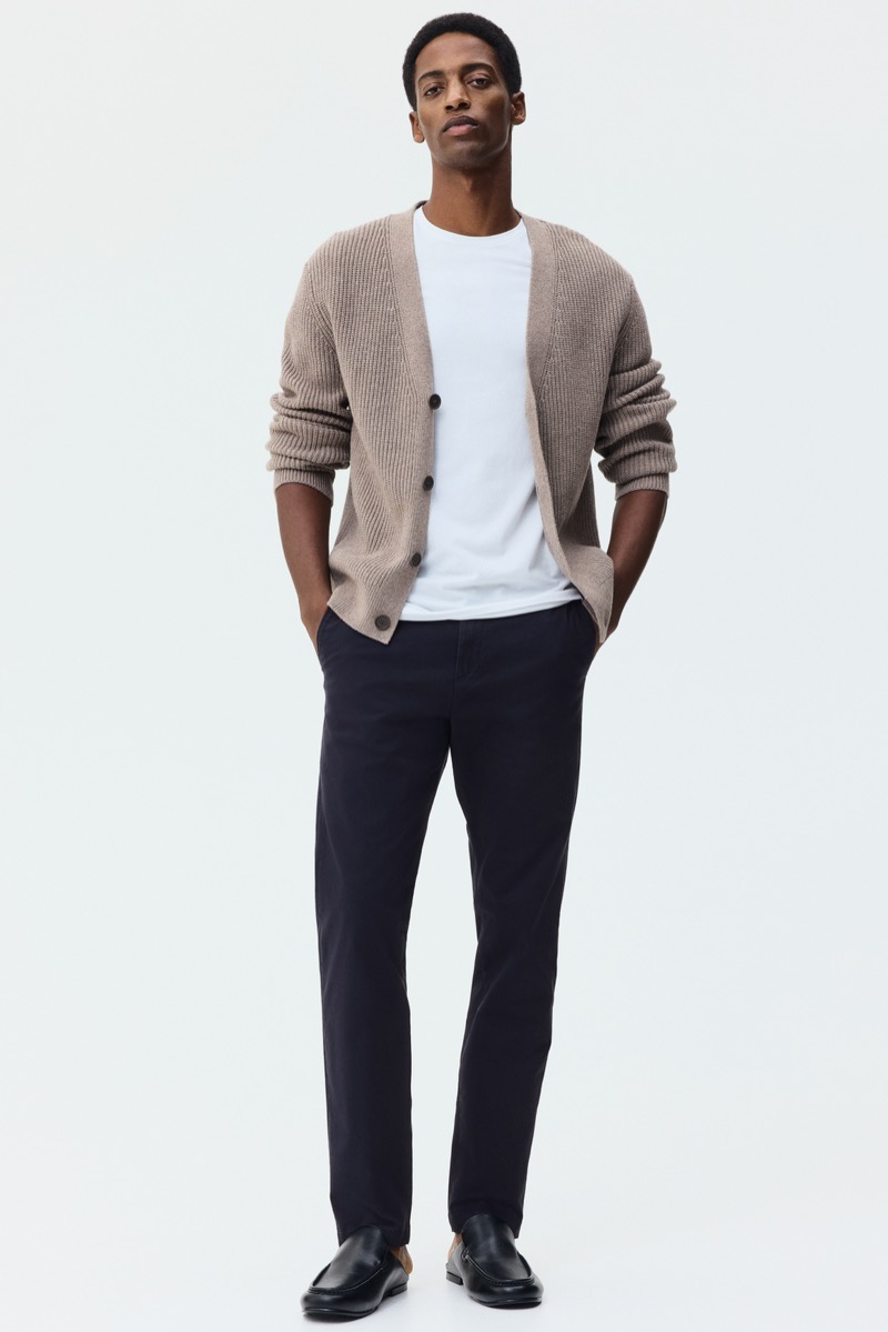 H&M Chinos Cardigan Outfit