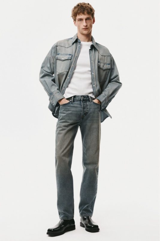 H&M Grey Denim Wash Outfit