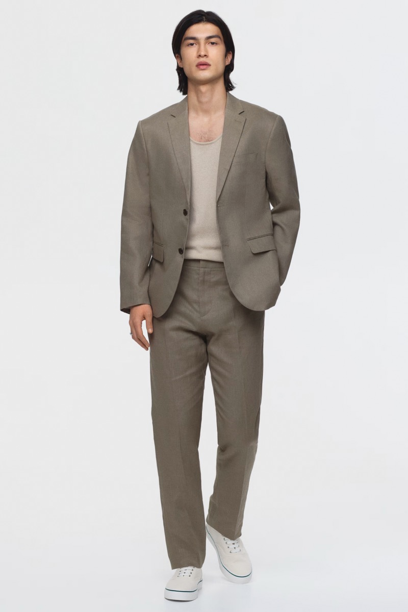 H&M Linen Pants Suit Outfit