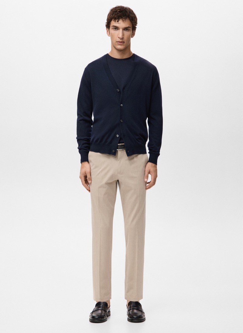 Mango Cropped Trousers with No Break