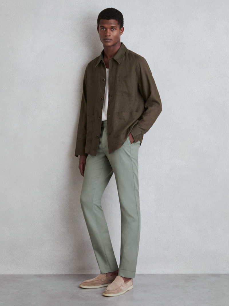 Reiss Dobby Chinos Overshirt Outfit