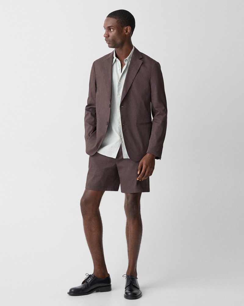 Theory Linen Short Suit Outfit