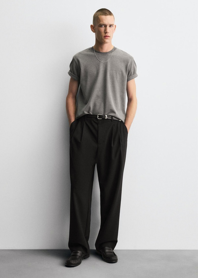 Zara Wide-fit Pleated Pants