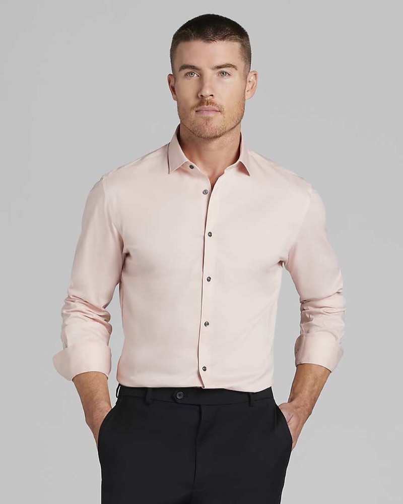Dress shirt with a full tuck from Men's Wearhouse