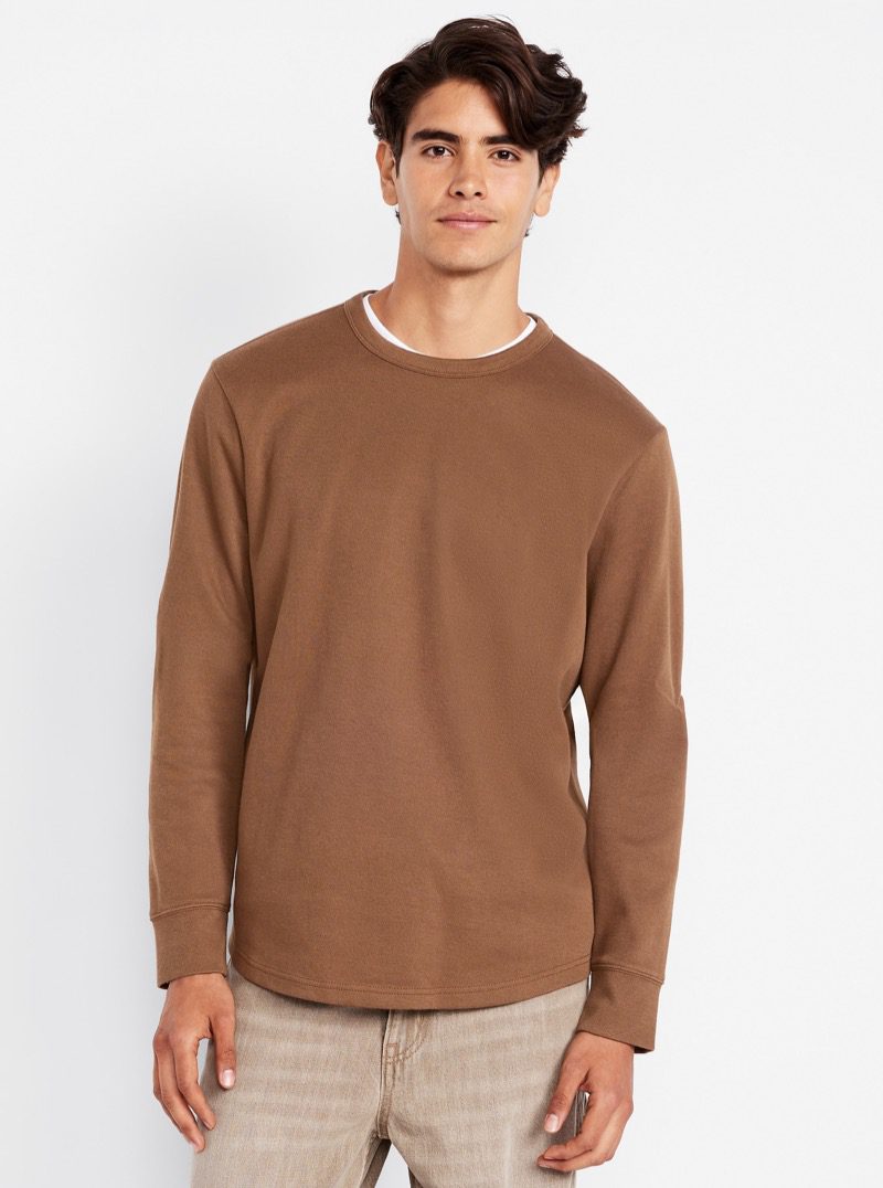 Long-sleeve tee Old Navy brown