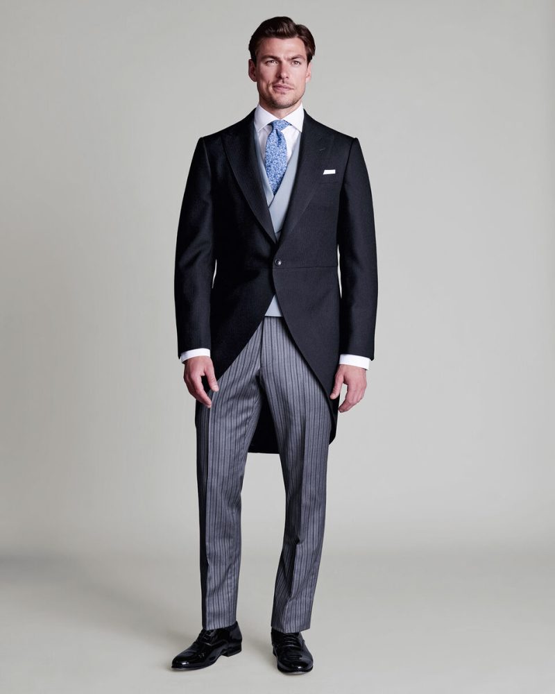 Model wears a morning suit