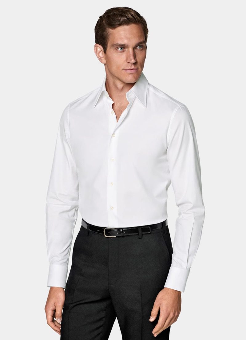 White point collar shirt from SUITSUPPLY