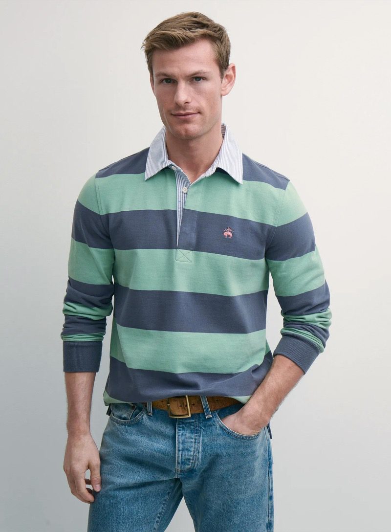 Striped rugby shirt from Brooks Brothers