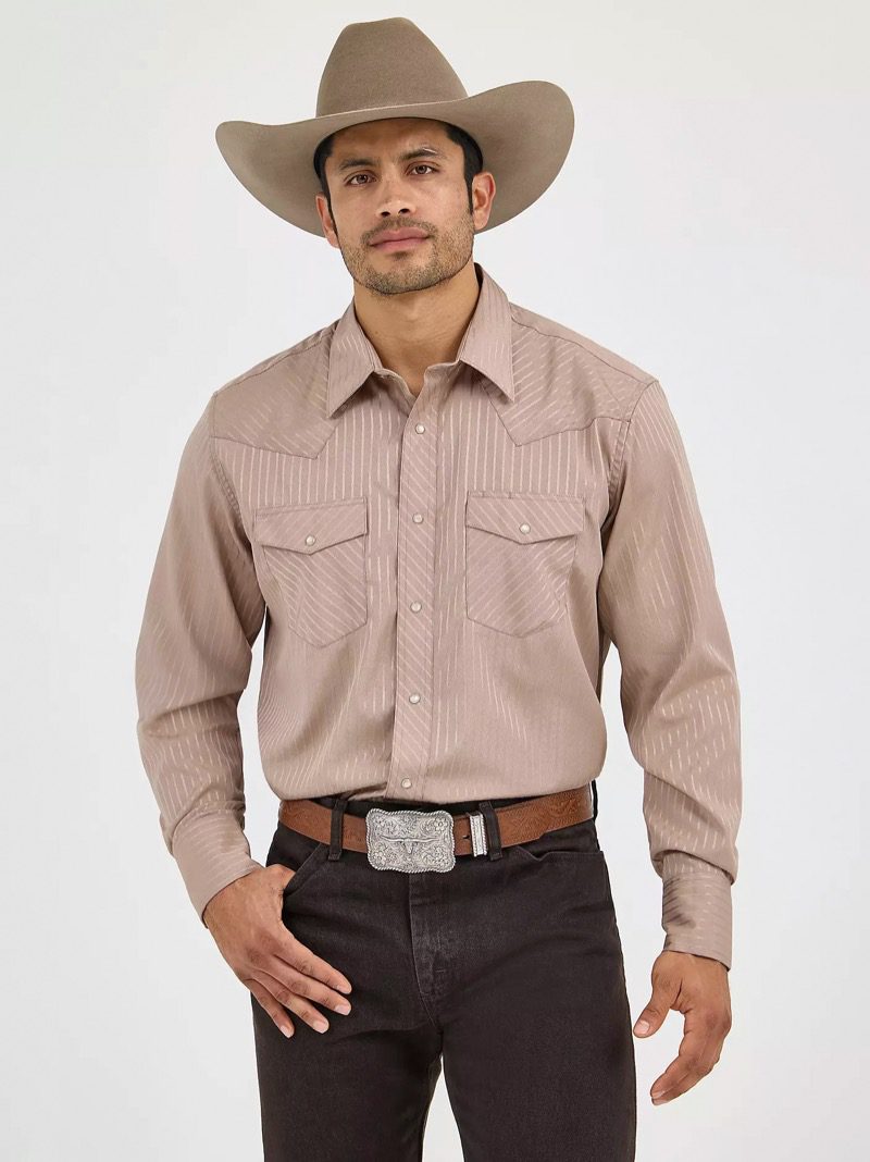 Western shirt Wrangler tan