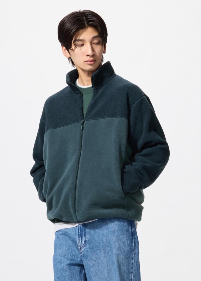 color-blocked fleece jacket from UNIQLO