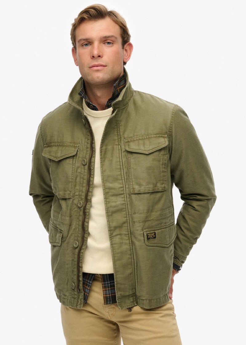 Olive green M65 field jacket from Superdry