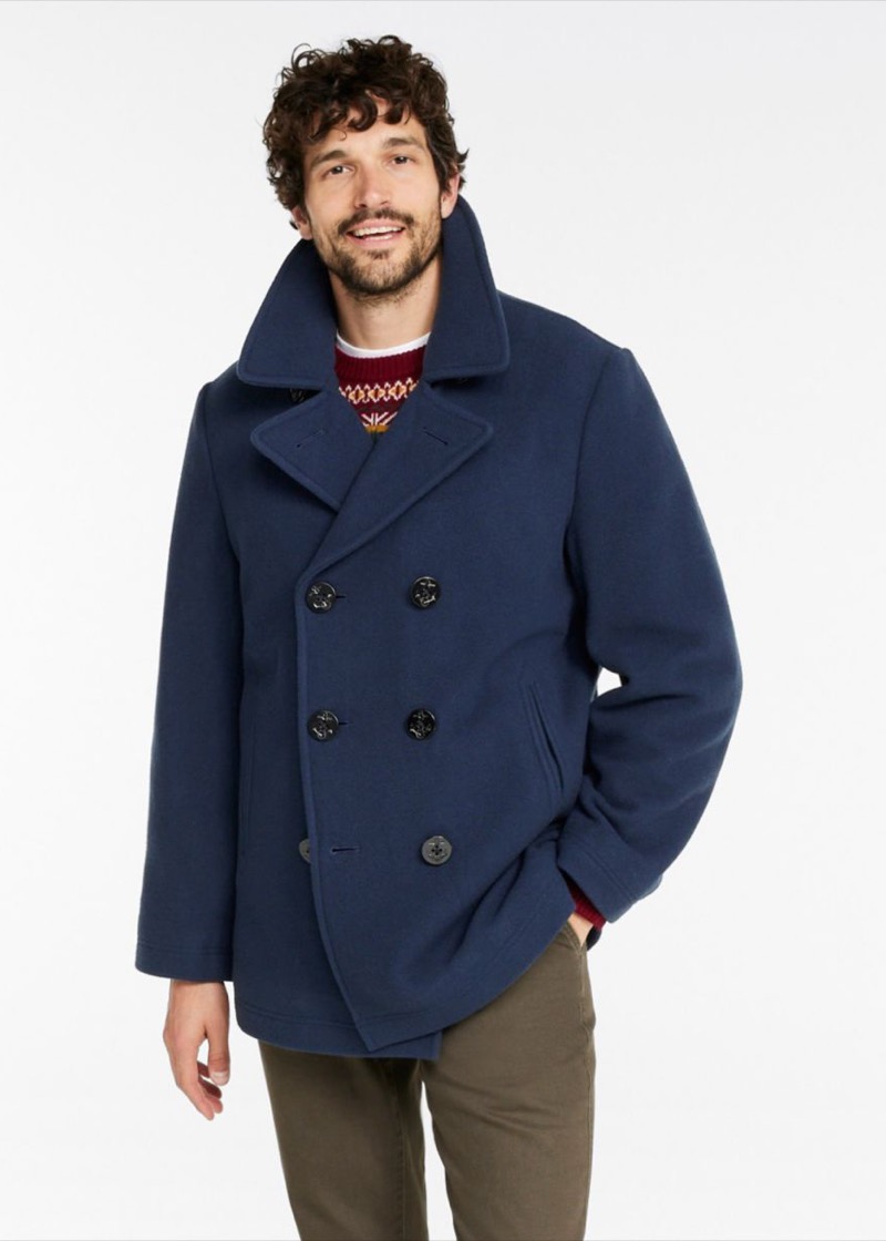 navy peacoat from LL Bean