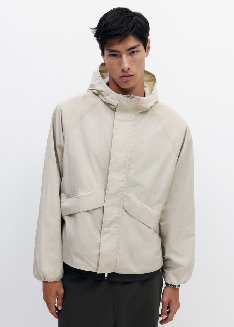 Off-white windbreaker from H&M